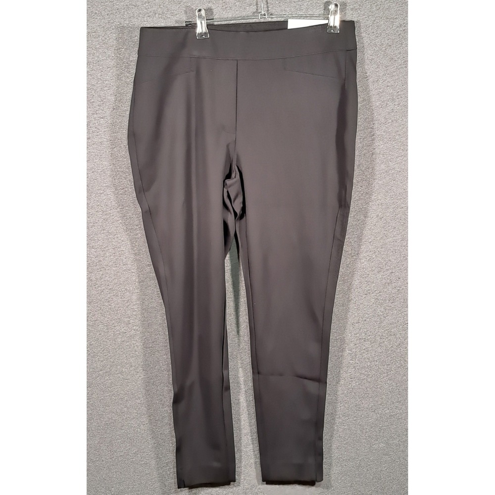 Chicos Tailored Legging Black Ponte Knit Pant Size 2R US 12R 570311080 NEW